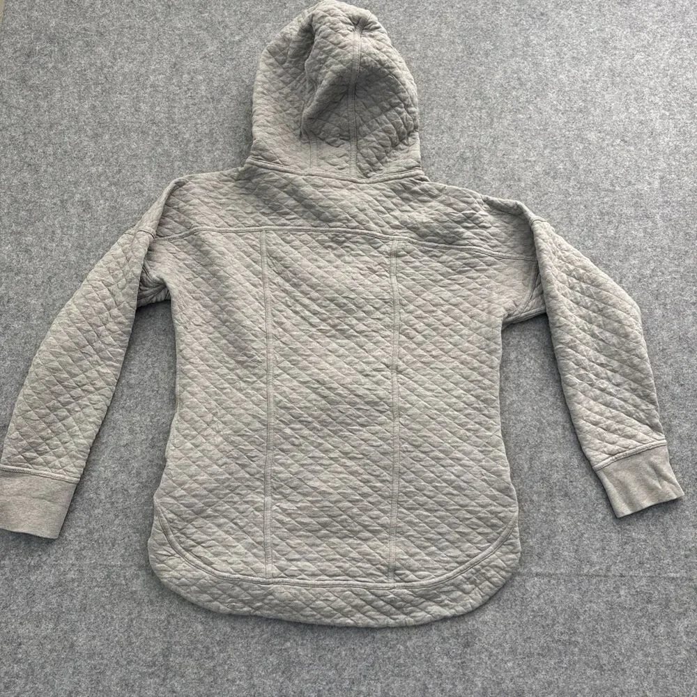 Patagonia Women's Organic Cotton Quilt Hoody Jacket Gray Size S - Picture 9 of 10